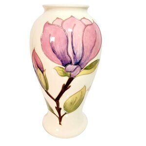 Vintage Moorcroft Magnolia Vase 10.5"– Walter Moorcroft ✨